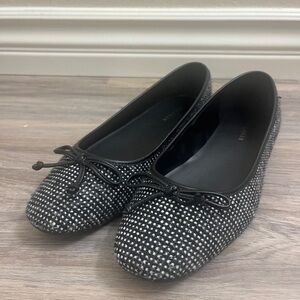 Cole Haan Black and White Women's Ballet Flats